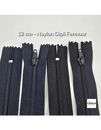 12 cm Nylon Pocket Zipper with Bottom - NC0012T5