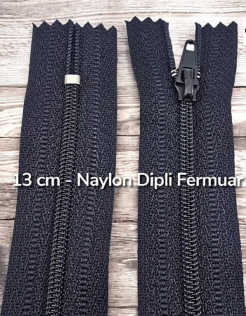 13 Cm Naylon Cep Fermuarı Dipli -  NC0013T5