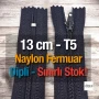 13 Cm Naylon Cep Fermuarı Dipli -  NC0013T5