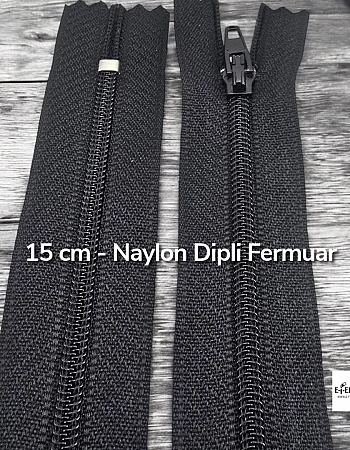 15 Cm Naylon Cep Fermuarı Dipli -  NC0015T5