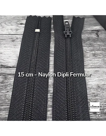 15 cm Nylon Pocket Zipper with Bottom - NC0015T5