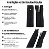16 cm Combi Handle Nylon Pocket with Zipper Bottom - NC0016T10C