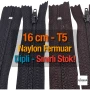 16 Cm Naylon Cep Fermuarı Dipli -  NC0016T5