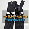 16 Cm Özel Elcikli Naylon Cep Fermuarı Dipli -  NC0016T5Ö