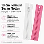 18 cm Nylon Pocket Zipper - Bottom Closure - NC0018T5