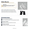 35 cm Tül Şeritli Dipli Gizli Fermuar Tip 3 | Elbise, Etek ve Abiye İçin | NC0035TUL