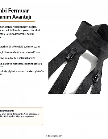 69 cm TPU Combi  Waterproof Zipper NC0069SG