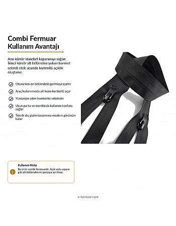 69 cm Combi Tpu Su Geçirmez Fermuar NC0069SG