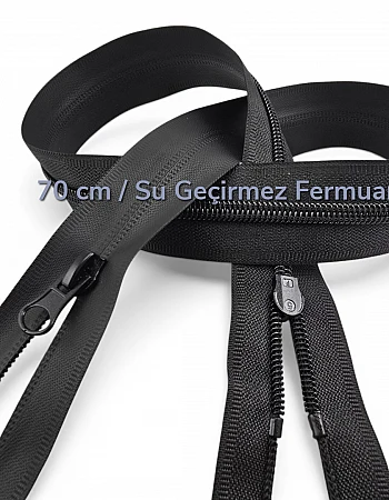 70 cm TPU Su Geçirmez Fermuar Combi | Teknik Dış Giyim ve Çanta İçin | NC0070SG