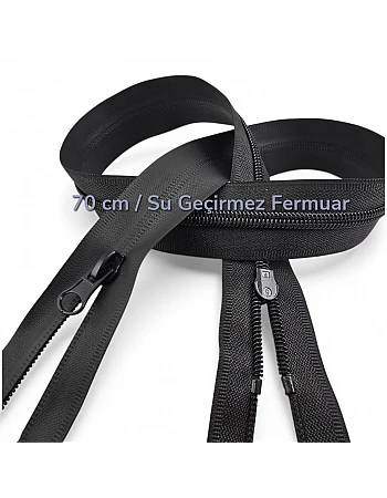 70 cm TPU Su Geçirmez Fermuar Combi | Teknik Dış Giyim ve Çanta İçin | NC0070SG