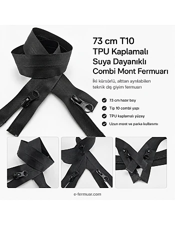 73 cm Tpu Combi Su Geçirmez Fermuar NC0073SG