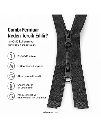 73 cm Tpu Combi Su Geçirmez Fermuar NC0073SG