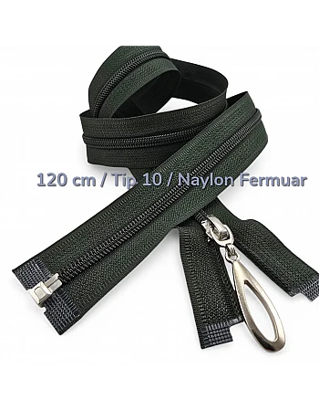 120 cm 47.24" Nylon Open-End Abaya Zipper with Special Puller | PR00120T10