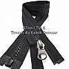 47 cm 18.50" Crocodile Tooth Molded Plastic Open-End Separating Zipper | For Jackets and Coats | PR0047T6TMS