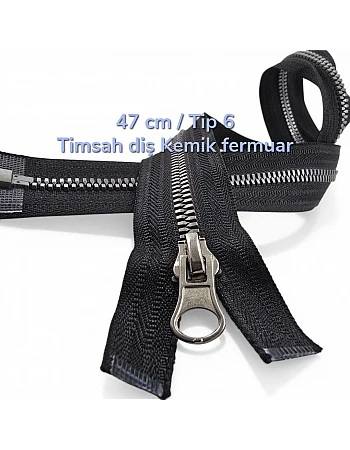 47 cm #6 Chunky Zipper Open-End Separating for Jackets and Coats | PR0047T6TMS