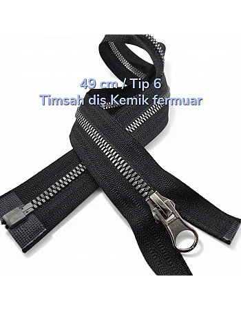 49 cm #6 Chunky Zipper Open-End Separating for Jackets and Coats | PR0049T6TMS