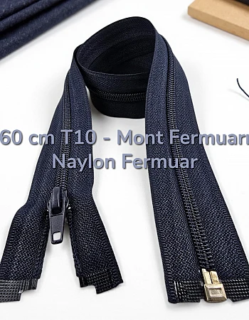 60 Cm Naylon Mont Fermuarı Açık Uçlu (Separe)  -  PR0060T10