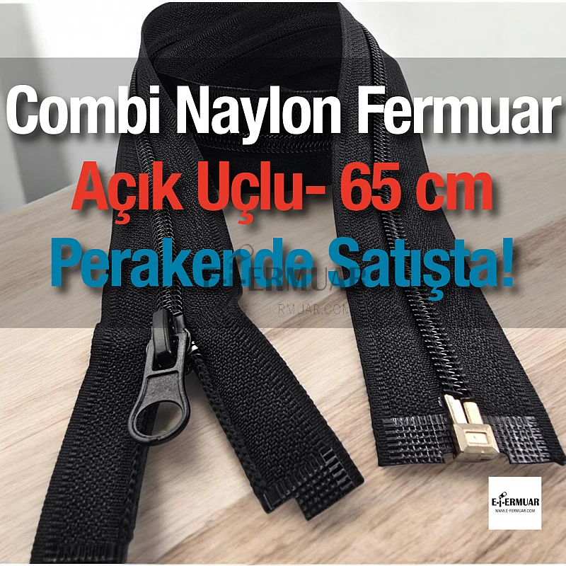 65 Cm Naylon Mont Fermuarı Açık Uçlu (Separe)  -  PR0065T10