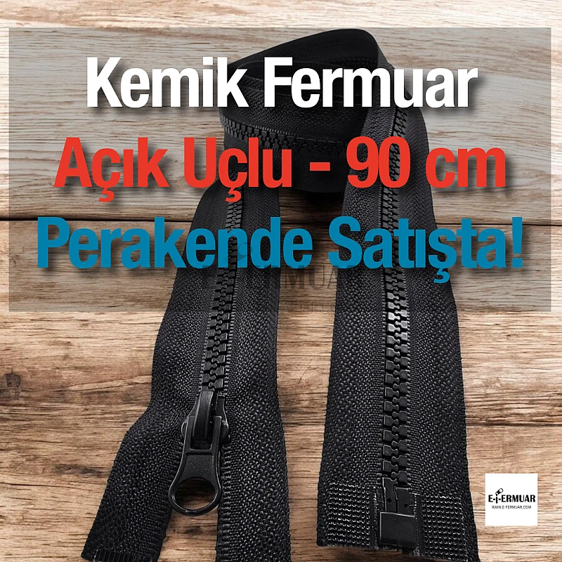 90 Cm Kemik Combi Mont Fermuarı Açık Uçlu (Separe)  -  PR0090T6