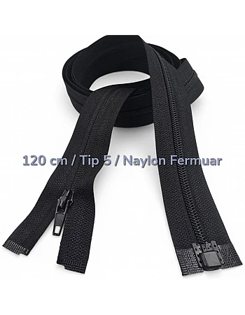 120 cm 47.24" Reversed Nylon Abaya Zipper | For Long Outerwear | ZP00120S