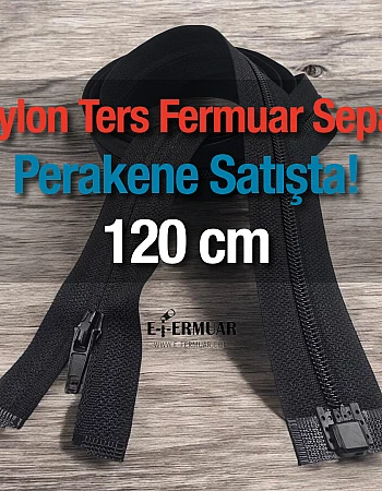 120 Cm Naylon Ters Ferace Fermuarı ZP00120S