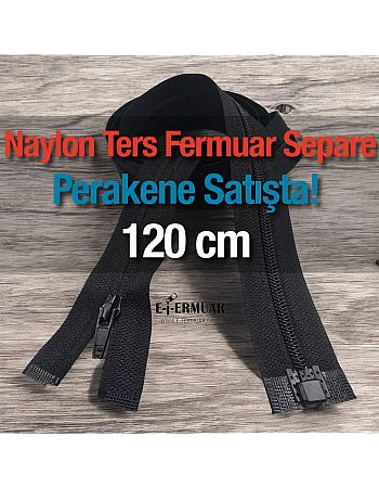 120 cm Nylon Reverse Abaya Zipper ZP00120S