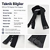 120 cm Naylon Ters Ferace Fermuarı | Uzun Dış Giyim İçin | ZP00120S