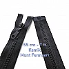 55 cm T6 Bone Zipper with Open End and Separable Pear-Shaped Handle | For Jackets and Coats | Zpk0055t6Promo