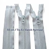 55 cm 21.66" T5 Molded Plastic Open-End Zipper | Jacket and Coat Zipper | ZPK0055T5PROMO