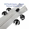 İğnesiz Çift Taraflı Naylon Fermuar Çekeceği T 10 - KRSCTİT10