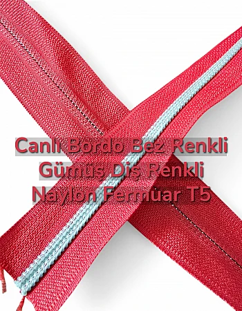 Canlı Kırmızı bez renkli Nikel Diş Renkli  - SRTNYLCT5