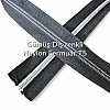 Silver-toothed nylon zipper with coloured tape #3, offering both style and durability.