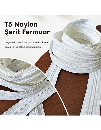 Naylon Şerit fermuar T 5 - SRTNYLT5