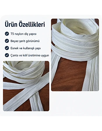 Naylon Şerit fermuar T 5 - SRTNYLT5