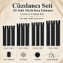 Cüzdancı Seti – 20 Adet Siyah Kısa Fermuar, Çanta ve Cüzdan İçin Tip 5 Kapalı Uçlu Fermuar ST-0001T5