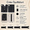 Cüzdancı Seti – 20 Adet Siyah Kısa Fermuar, Çanta ve Cüzdan İçin Tip 5 Kapalı Uçlu Fermuar ST-0001T5