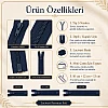 Mini Çantacı Başlangıç Seti – 15 Adet Lacivert Kısa Fermuar Lacivert  Tip 5 Kapalı Uçlu Fermuar ST-0002T5