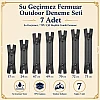 7 Adet Su Geçirmez Fermuar Seti – Outdoor, Mont, Çanta ve Teknik Tekstil İçin - ST-0004T5