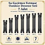 7 Adet Su Geçirmez Fermuar Seti – Outdoor, Mont, Çanta ve Teknik Tekstil İçin - ST-0004T5