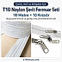 Çanta, Kılıf ve Atölyeler İçin T10 Naylon Şerit Fermuar Seti – 10 Metre + 10 Krüsör - ST-0009