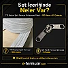 100 metre T10 naylon fermuar ve 50 dayanıklı çekecek içeren set, çeşitli projeler için ideal.