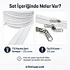Çanta, Kılıf ve Atölyeler İçin T10 Naylon Şerit Fermuar Seti – 200 Metre + 100 Kürsör ST-0009T10-200M100C
