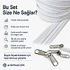 Çanta, Kılıf ve Atölyeler İçin T10 Naylon Şerit Fermuar Seti – 200 Metre + 100 Kürsör ST-0009T10-200M100C