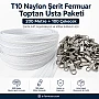 Çanta, Kılıf ve Atölyeler İçin T10 Naylon Şerit Fermuar Seti – 200 Metre + 100 Krüsör- ST-0009T10-200M100C