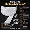 20 metre uzunlukta naylon fermuar ve 10 adet çekecek içeren set, çeşitli projeler için ideal.