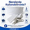 Çanta, Kılıf ve Atölyeler İçin T10 Naylon Şerit Fermuar Seti – 50 Metre + 25 Krüsör- ST-0009T10-50M25C
