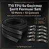 Outdoor ve Teknik Tekstil İçin T10 TPU Su Geçirmez Şerit Fermuar Seti – 10 Metre + 10 Çekecek - ST-0010
