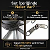 10-metre #5 TPU waterproof zipper set, ideal for outdoor projects.