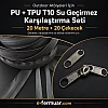 Outdoor atölyeler için ideal, 20m su geçirmez fermuar seti.