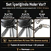 Outdoor atölyeler için ideal, 20m su geçirmez fermuar seti.
